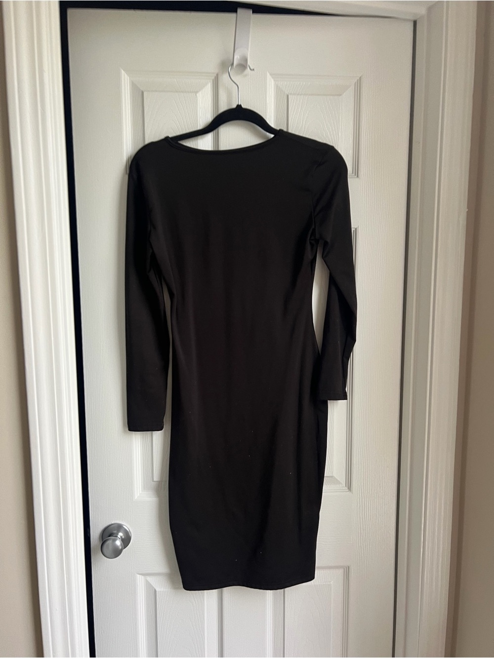 Amazon Black Long-Sleeve Bodycon Dress